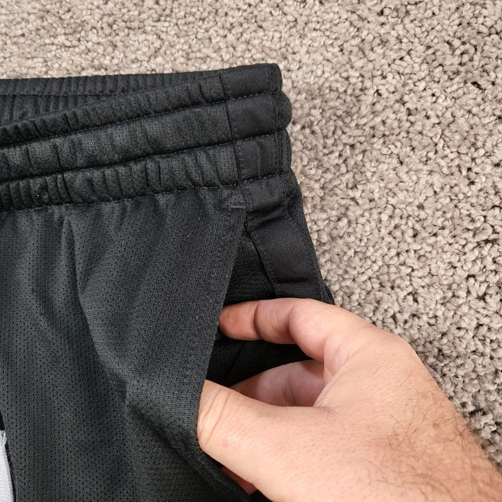 Vintage Nike Mens Y2K Black Mesh Athletic‎ Track Pants Size Medium
